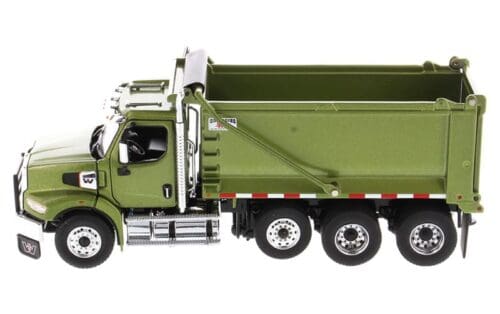 Western Star Tandem Dump Truck with Pusher Axle in Metallic Olive Green