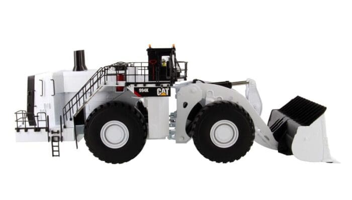 Caterpillar 994K Wheel Loader with Coal Bucket in White - High Line Series