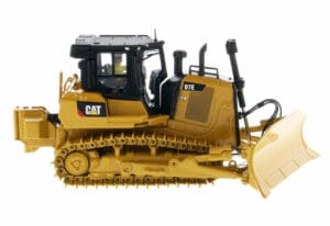 A personalized diecast Caterpillar D7E Track-Type Tractor Dozer in Pipeline Configuration – High Line Series