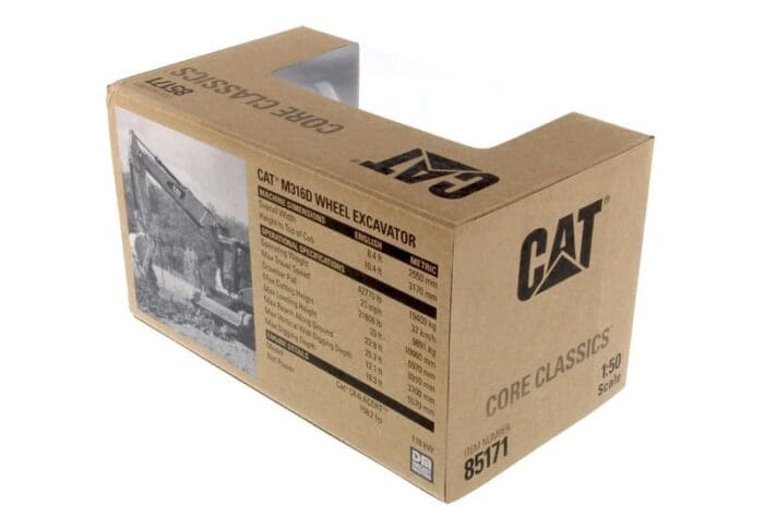 A box that has some type of cat logo on it.