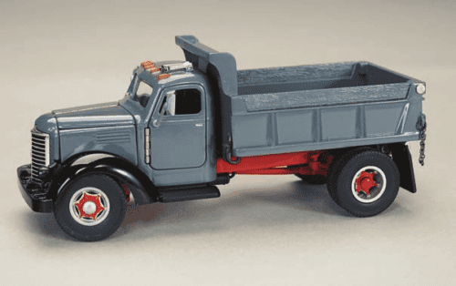 A toy truck is shown with the lid open.